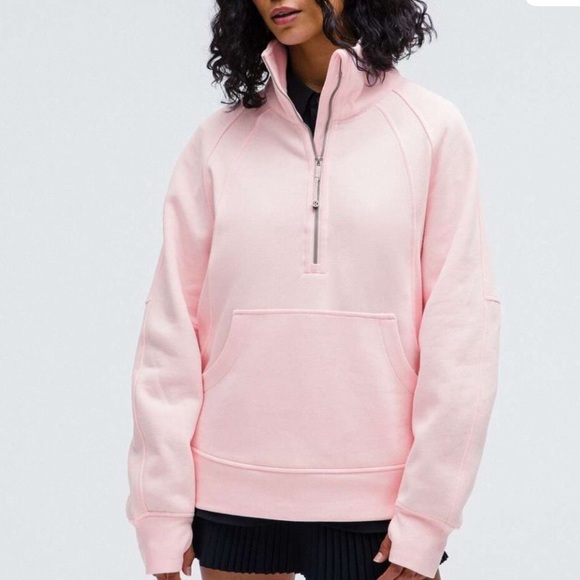 Lululemon • Scuba Oversized Funnel-Neck Half Zip Strawberry Milkshake - Picture 1 of 13